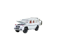 Машинка Panawealth Гелендваген Гелик Mercedes-Benz металлическая белая 1:32, 2090