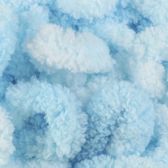 Пряжа Alize Puffy color 100 % микрополиэстер 9м/100г 5924 голубой