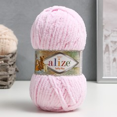 Пряжа Alize Softy Plus 100% микрополиэстер 120м/100г 31 детский розовый