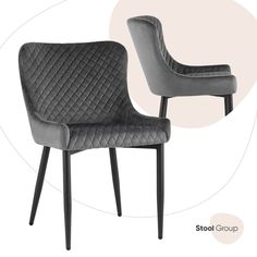 Стул Stool Group ститч MC15 KD HLR-21, серый