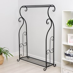 Вешалка-обувница «Ксения», 100?47?153,5 см, цвет чёрный No Brand