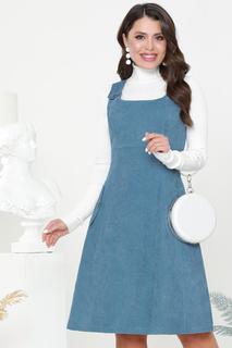 Сарафан женский DSTrend Ключевая вещь голубой 54 RU