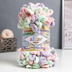 Пряжа Alize Puffy color 100 % микрополиэстер 9м/100г 5938