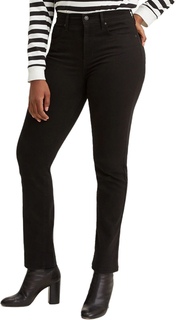 Джинсы женские Levis Women 724 High Rise Straight Jeans черные 23/28 Levis®