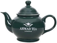 Чайник заварочный "Ahmad Tea" с фильтром, зелёный, керамический, 850 мл