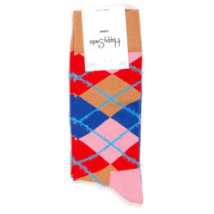 Носки унисекс Happy Socks Happy-Socks-Argyle-Fluffy разноцветные 36-40