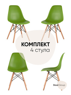 Стул Stool Group DSW 8056PP GREEN BOX, зеленый