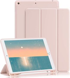 Чехол-подставка для Apple iPad 10.2" (iPad 7/iPad 8/iPad 9), нежно-розовый Surf Blaze