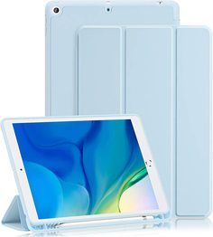 Чехол-подставка для Apple iPad 10.2" (iPad 7/iPad 8/iPad 9), голубой Surf Blaze