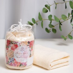 Полотенце подарочное Этель "Ярких красок" цв.ванильный, 50х90см, 100% хл, 340 г/м2