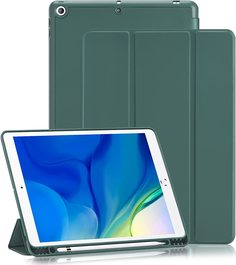 Чехол-подставка для Apple iPad 10.2" (iPad 7/iPad 8/iPad 9), тёмно-зелёный Surf Blaze