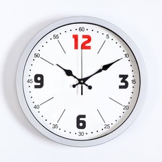 Часы настенные "Минута", дискретный ход, 1АА, d-35 см No Brand