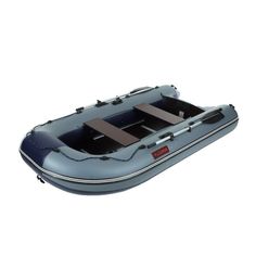 Лодка YUGANA 3200 СК, слань+киль, цвет серый/синий