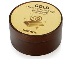 Гель для лица и тела PRETTYSKIN с муцином улитки и золотом, 300 мл