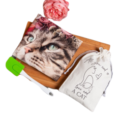 Набор подарочный Этель Flower cat: полотенце 40х73 см, лопатка