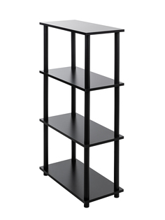 Этажерка деревянная ЛДСП GASTRORAG 1110/4 черный, 4 полки, 60х30х112.5