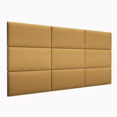 Мягкие обои Eco Leather Gold 30х60R см 4 шт. Tartilla