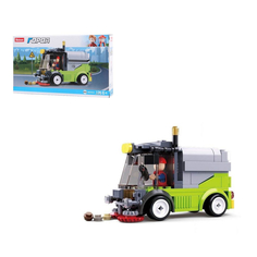 Конструктор Sluban Город Спецтехника Машина для уборки улиц 136 деталей Junfa Toys