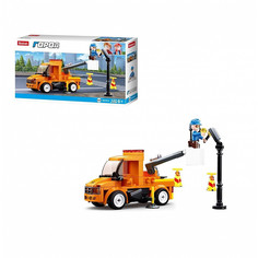 Конструктор Sluban Город Спецтехника Ремонт электросети 122 детали Junfa Toys