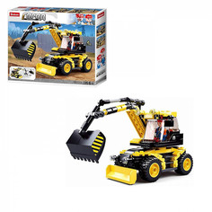 Конструктор Sluban Город Стройка Экскаватор 196 деталей Junfa Toys