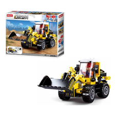 Конструктор Sluban Город Стройка Трактор-погрузчик 200 деталей Junfa Toys