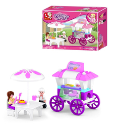 Конструктор Sluban Розовая мечта Летнее кафе 78 деталей Junfa Toys