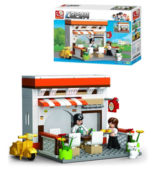 Конструктор Sluban Город Жилой район Летнее кафе 134 детали Junfa Toys