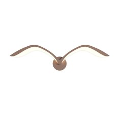 Светильник настенный LED Flylight Seagull, лампа 9 Вт. Cвет тёплый, плафон коричневый