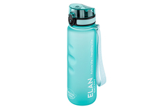 Бутылка для воды Elan Gallery Style Matte 1000 мл 7,8х7,8х28,5 см углубления, аквамарин