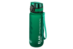 Бутылка для воды Elan Gallery Style Matte 500 мл 6,5х6,5х23 см углубления, темно-зеленая