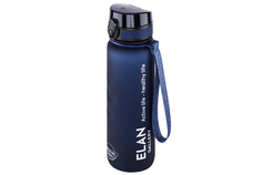 Бутылка для воды Elan Gallery Style Matte 1000 мл 7,8х7,8х28,5 см углубления, темно-синяя