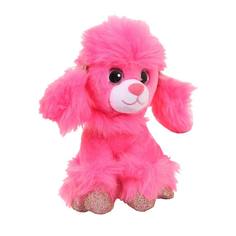 Мягкая игрушка Собачка Карамелька, ярко-розовая 14 см Junfa Toys Ltd.