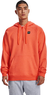 Толстовка мужская Under Armour UA Rival Fleece 1/2 Zip HD оранжевая 50-52