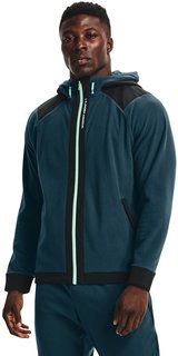 Толстовка мужская Under Armour Rush Fleece Fz Hoodie синяя XS