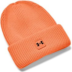 Шапка бини мужская Under Armour UA Halftime Ribbed, оранжевый