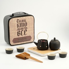 TAKE IT EASY Набор для чайной церемонии 10 предметов чашка 40 мл, чайник 200 мл