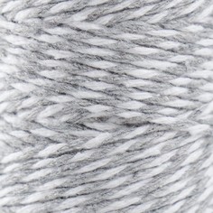 Пряжа 100% целлюлоза Softino Raffia Color Melange кручёная, серая 100м ±2м 87 гр