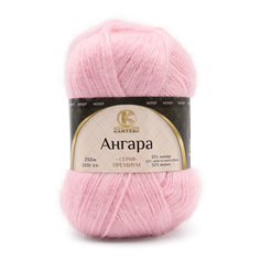 Пряжа Камтекс Ангара 100гр. 250м. 35% мохер, 15% шерсть кроссбред, 50% акрил 056 розовый