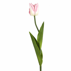 Цветок искусственный на ножке Тюльпан розовый Gloria Garden 66 см 9180081