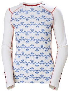 Лонгслив Helly Hansen W LIFA MERINO MIDWEIGHT GRAPHIC CREW 1/2 для женщин, S, белая