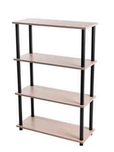 Этажерка деревянная ЛДСП GASTRORAG 1110/4 ясень шимо светлый, 4 полки, 75х30х112.5