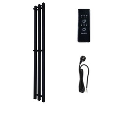 Полотенцесушитель электрический inaro профильный 1200х120 правый скр монтаж черный Маргроид