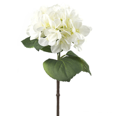 Цветок искусственный на ножке Гортензия белая Gloria Garden 60 см 7820191