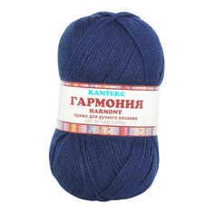 Пряжа Камтекс Гармония 100гр. 245м. (50%шерсть,50%акрил) (173 синий)