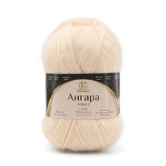 Пряжа Камтекс Ангара 100гр. 250м. (35% мохер, 15% шерсть кроссбред, 50% акрил) (080 экрю)