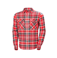 Рубашка Helly Hansen LOKKA ORGANIC FLANNEL LS SHIRT для мужчин, M, красная