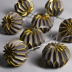 Световая гирлянда новогодняя Luazon Lighting серый фонарик 7989815 2 м белый теплый