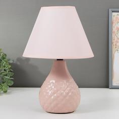 RISALUX Лампа настольная 16369/1PK E14 40Вт розовый 20х20х30 см