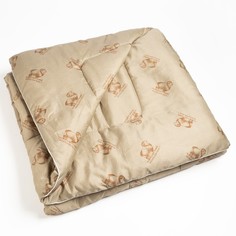 Одеяло одноигольная стежка Овечья шерсть 172х205 см, 300 гр, пэ, чемодан Monro