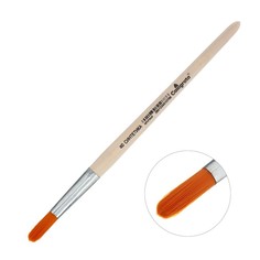Кисть Синтетика Круглая № 8 (диаметр обоймы 8 мм; длина волоса 26 мм), деревянная ручка, C Calligrata